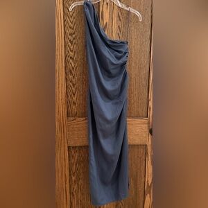 Mango One Shoulder Midi Dress - Ladies Small - NWT